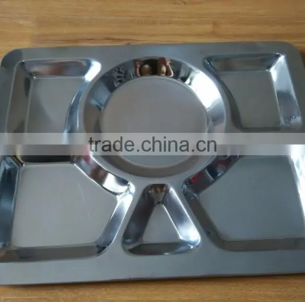 Stainless Steel Lunch Tray Restaurant Use Fast Food Tray photo-3