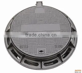 Black Bitumen Coated Cast Iron Inspection Manhole Cover photo-3