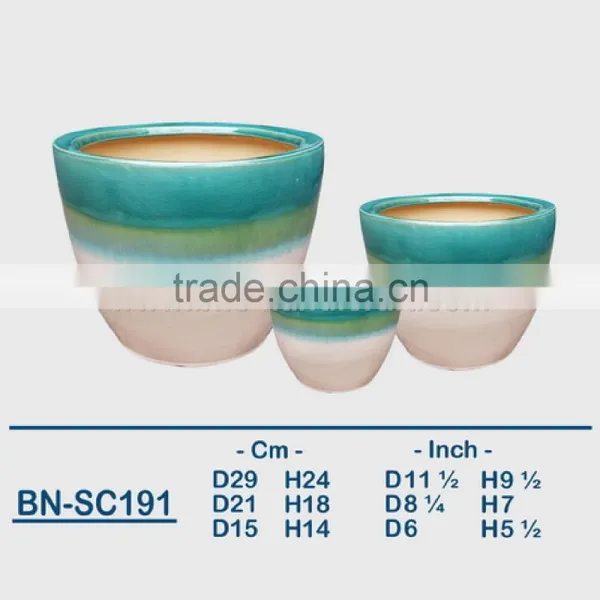 Vietnamese Ceramic Glazed Indoor Pot/ Indoor Planter BN-SC190 photo-2
