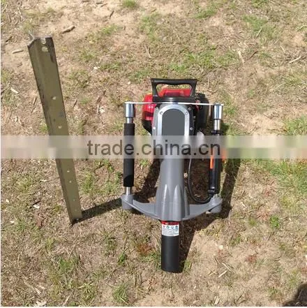 52mm Petrol Gas Powered Electric Power Mini Hand Fence Pile Piling Driving Hammer Machine Portable Honda Engine Post Driver photo-4