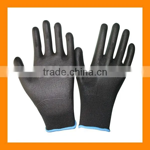 Cheapest PU Palm Fit Gloves Multi-colors Softtextile PU Glove Industrial Work Safety PU Coated Gloves photo-3
