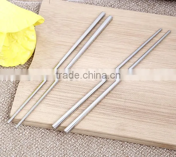 Chinese Stylish Stainless Steel Natural Chopsticks photo-3