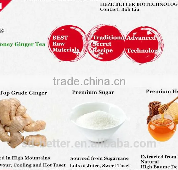 FDA Certification Red Suger Ginger Tea , Jujube Ginger Tea , Chinese Healty Ginger Instant Tea photo-2