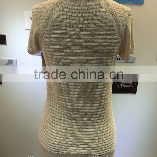 2015 Fashion Ladies Sweater With Short Sleeve photo-3