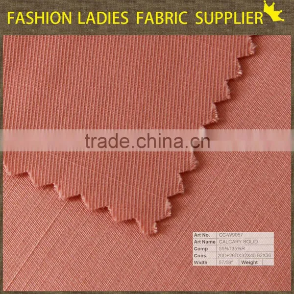 Wholesale T/r Calcary Solid Rayon Fabric photo-3