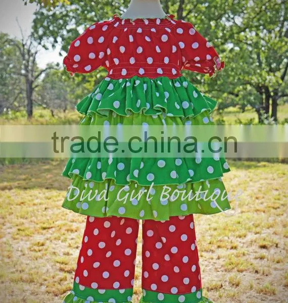 Newly Fashion Baby Clothes Christmas Outfit For Girls Clothing Set photo-5