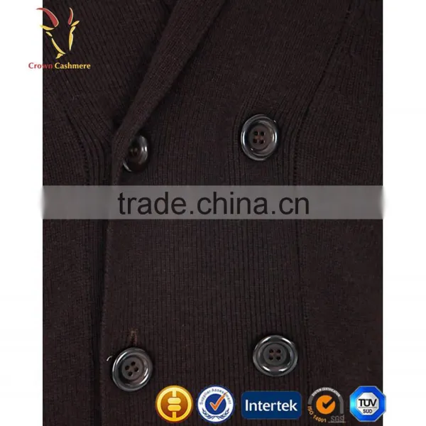 Luxury Mens Cashmere Sweater Cardigans With Buttons photo-6