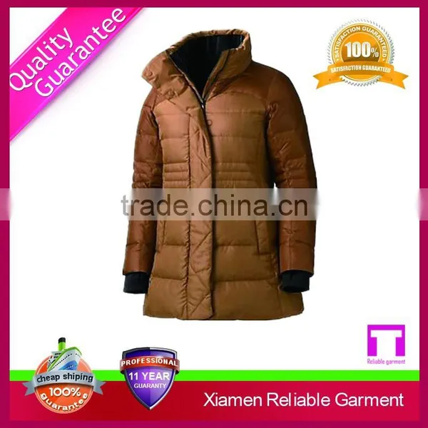 Custom Wholesale Woman Fur Winter Coat Custom Nylon Jackets OEM Service photo-3