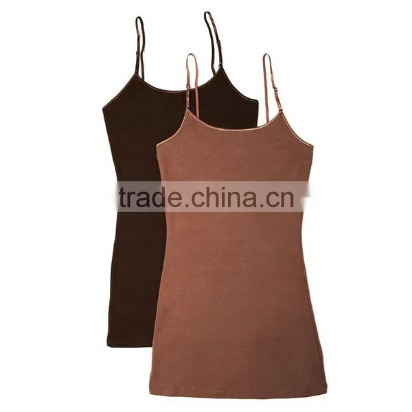 OEM Service Custom Fashion Slim Fit Sexy Women White Tight Gym Plain Tank Top photo-2