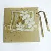 Greetings Card Printing Service for Golden Ribbon 3D Flower Gift Card SGS-COC-007396