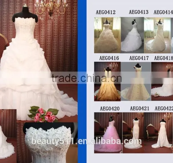 Mermaid Sweetheart Neck With Bead Wedding Dress Lace GOWN AS28302 photo-4