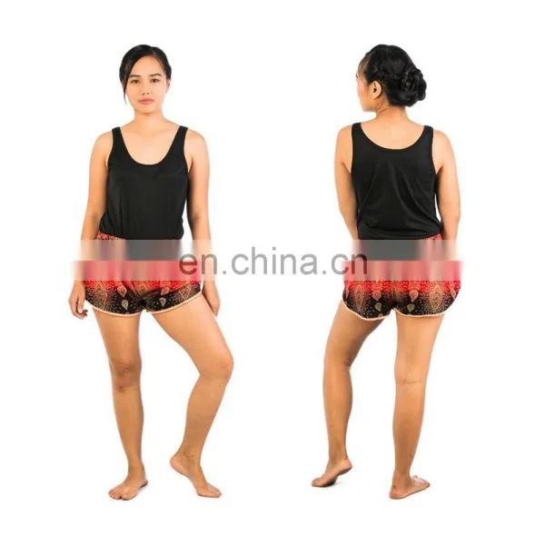 New Womens Ladies Printed Pattern Boxer Shorts Loose Fit ElasticWaist photo-3
