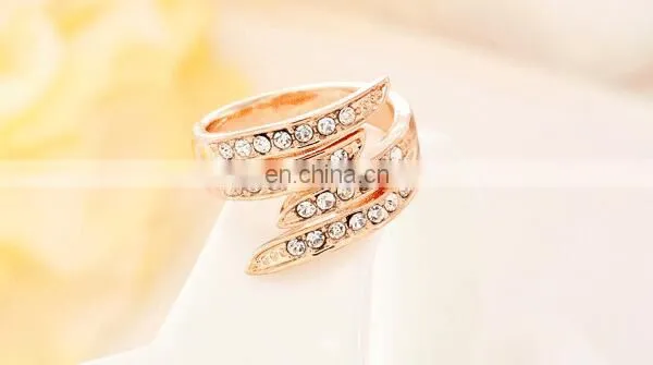 New Gold Plated Rings for Women Engagement CZ Diamond Jewelry Vintage Women Wedding Rings Fashion Accessories photo-3