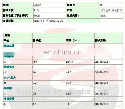 15D High Elasticity 100% Spandex Yarn China Supplier photo-4