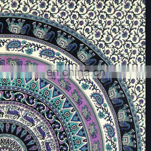 Queen Mandala Tapestry Wall Hanging Bohemian Bedspread Indian Decor Tapestry photo-2