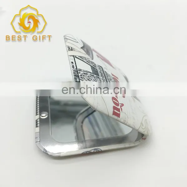 Hot Selling Personalized ''Love You'' Printing Pocket Mirror For Women photo-3