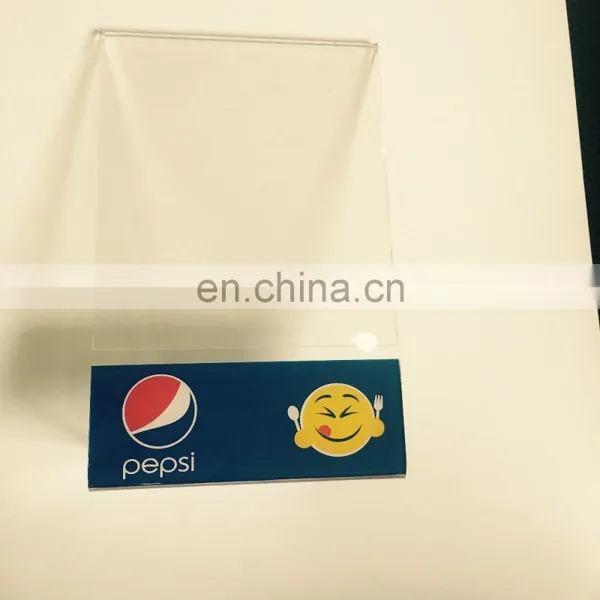 Plastic Acrylic Custom Print Creative Restaurant Menu Holder