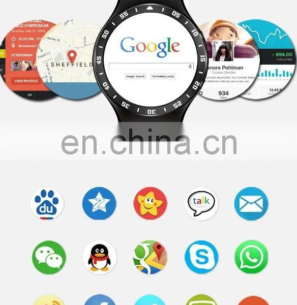 S99A Mtk6580 3G Smart Watch With 8GB ROM 5.0 MP Camera GPS WiFi Pedometer Heart Rate