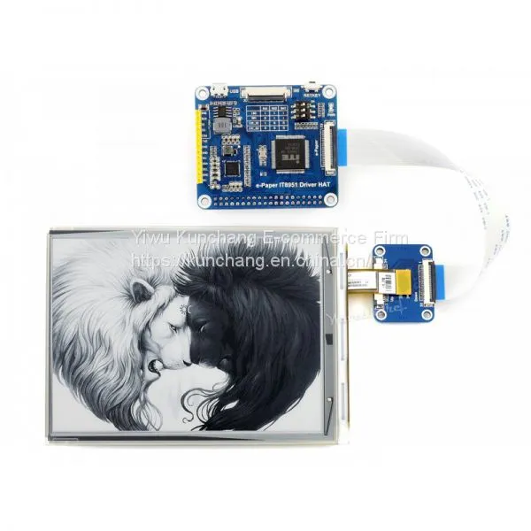 800x600, 6inch E-Ink Display HAT for Raspberry Pi, IT8951 Controller, USB/SPI/I80/I2C Interface photo-4