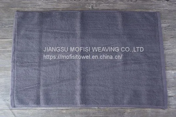 Colorful 50*75cm 100% cotton bath mats for hotels