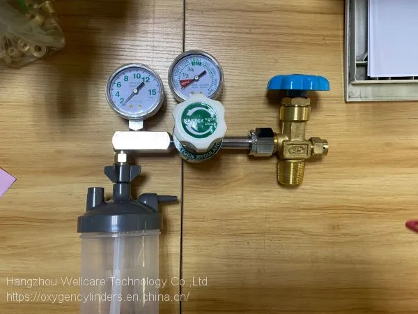 Satety High Pressure Dual Gauge Medical Oxygen Flowmeter Regulator photo-2