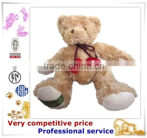 OEM Stuffed Toy,Custom Plush Toys, Bear With Red Heart Toy photo-3