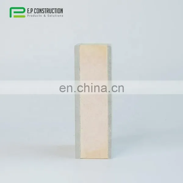 100MM Thick Fireproof Interior Decorative Siding Continuous Frp Plastic Flange Cover Pu Insulation Decorative Integrated Boards photo-4