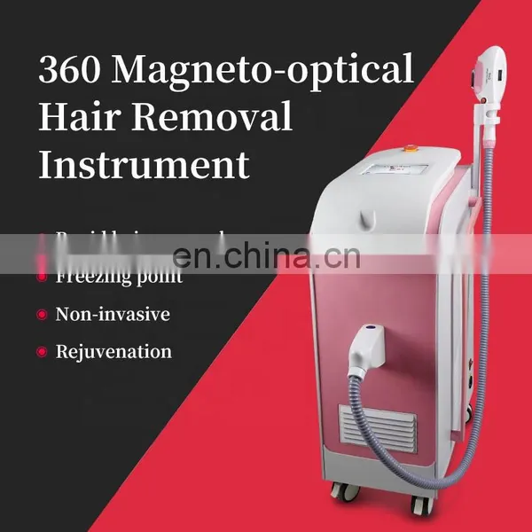360 Magneto-optical Photon Skin Rejuvenation Beauty Equipment OPT SHR Freezing Point Fast Hair Removal Instrument IPL Device photo-2