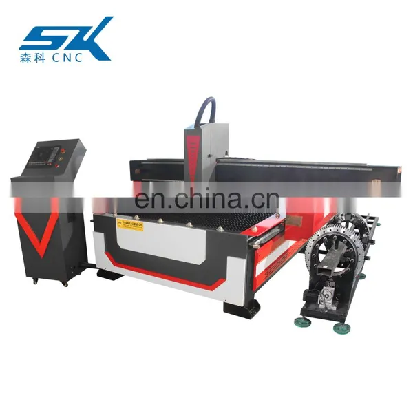 4 Axis CNC Plasma Cutter With Rotary Device Professional CNC Plasma Cutting Machine for Metal Sheet Plate Square Round Tube photo-2