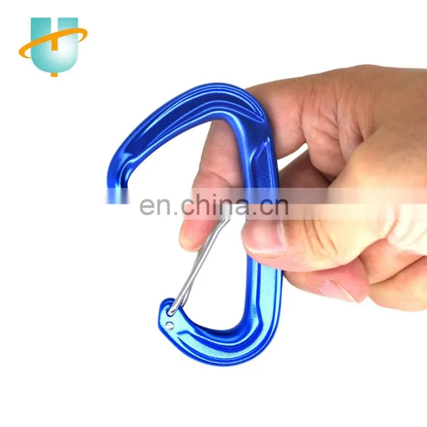 Unitone Warehouse 18KN Super D Type With Wire Gate Use For Hammock or Wild Sports Aluminum Caribiner photo-2