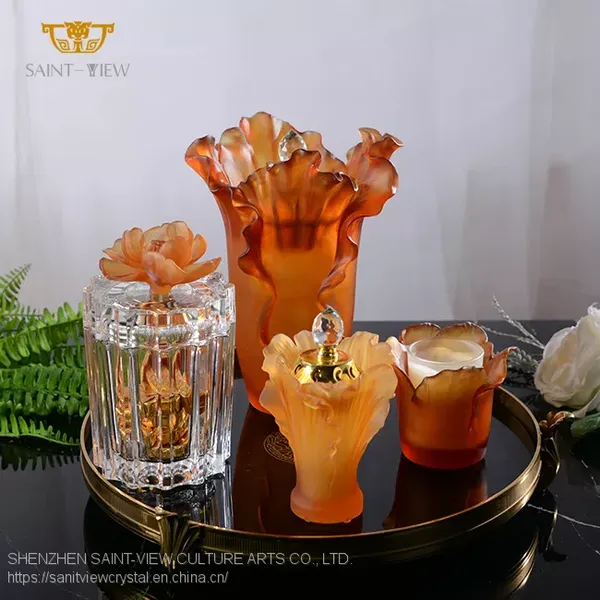 Kitchen Set Spice Box Canister Coffee Tea And Sugar Storage With Handle Boukhor Oud Crystal Glass Jars photo-3