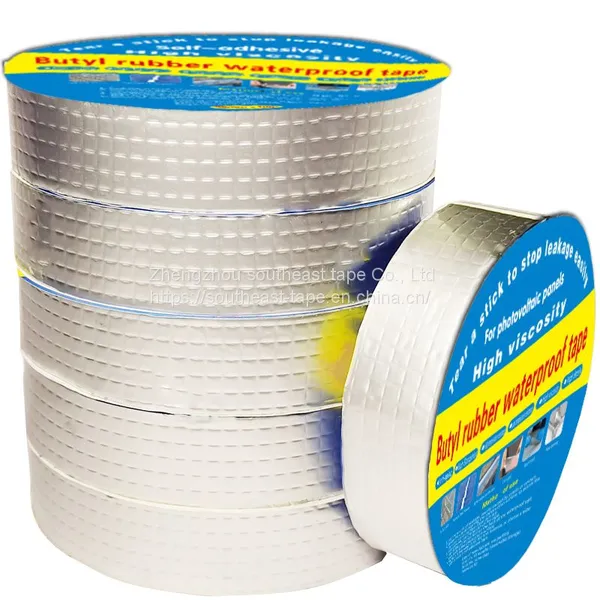 Водонепроницающая лента может быть заказана по индивидуальным размерам и с индивидуальным логотипом. Алюминиевая фольга с бутиловым клеем