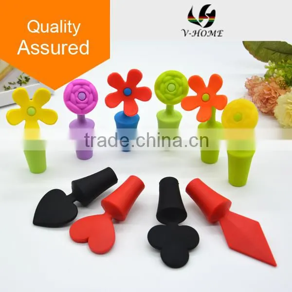 Wholesale New Arriving Silicone Wine Bottle Rubber Stopper