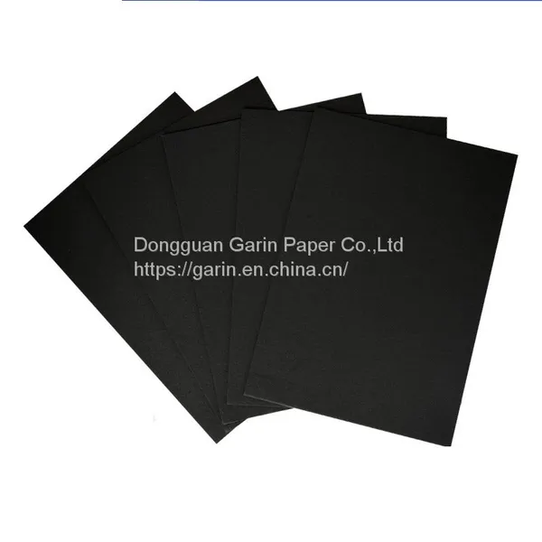 high stiffness Black cardboard / black liner paper sheets China manufacturer
