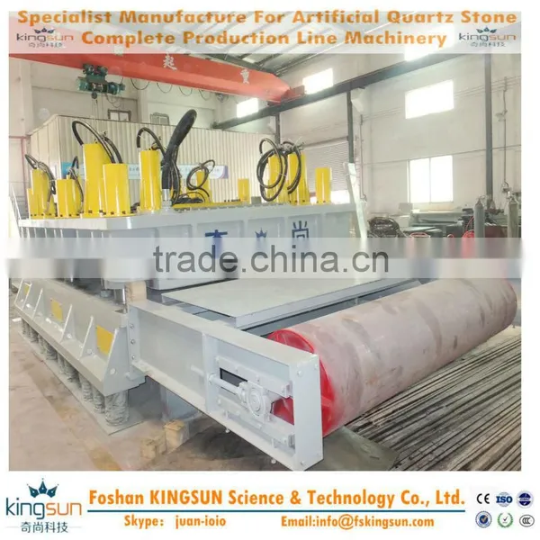KINGSUN Best Selling Man-made Stone Manufacturing Equipment/600 M2/ 8 Hours Machines for Making Man-made Quartz Slab photo-2
