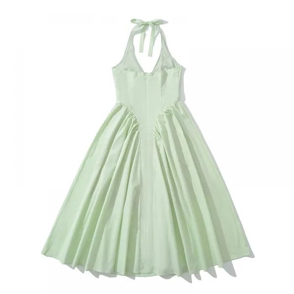 Spring New Dress for Women, Slim Fit and Casual Hanging Neck Design, Niche and Versatile Temperament photo-4