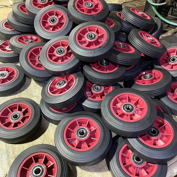 6X2 Solid Rubber Wheel Non Noise Heavy Duty for Hand Trolley photo-3