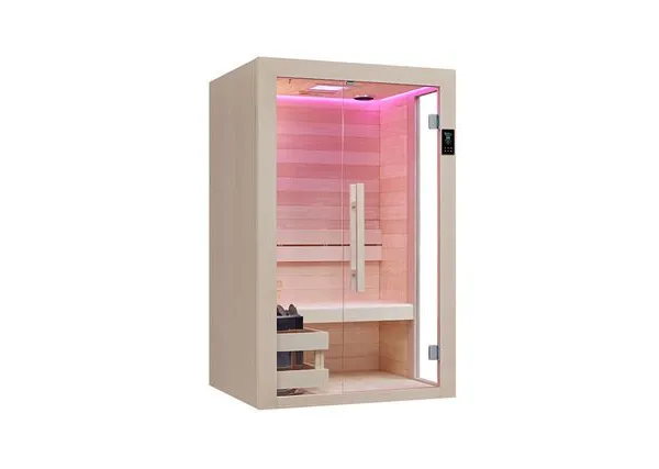 Modern Electric Double-deck Wooden Traditional Single or 2 Person Sauna for Outdoor Use in China Factory photo-2