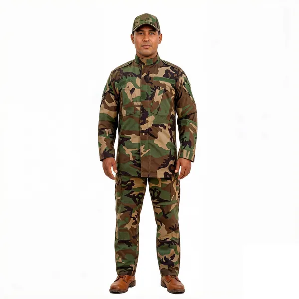 TC6535 Ribstop Navy Blue Police Uniform Camouflage Uniform Army Combat Uniform For Adult Unisex photo-2