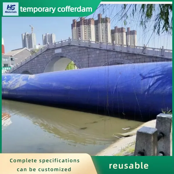 Flood Prevention Emergency Riverbank Cofferdam, PVC Soft Dam, Emergency Water Injection Dam, Foldable Temporary Water Retaining Wall photo-3
