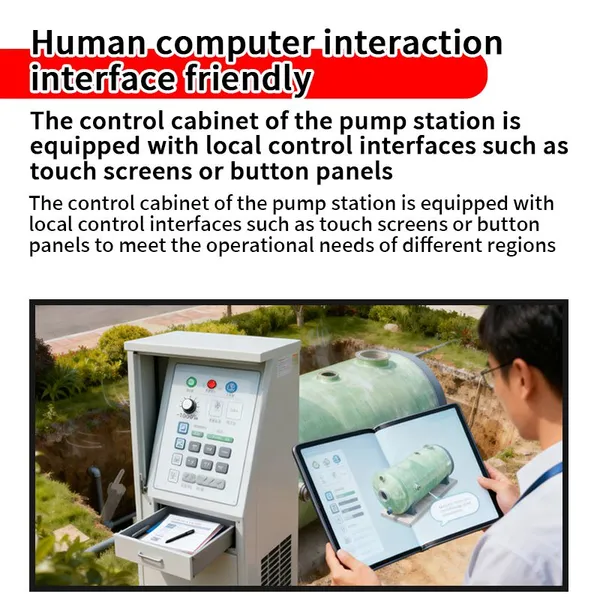 Fiberglass Reinforced Plastic Integrated Sewage Pumping Station For Municipal photo-5