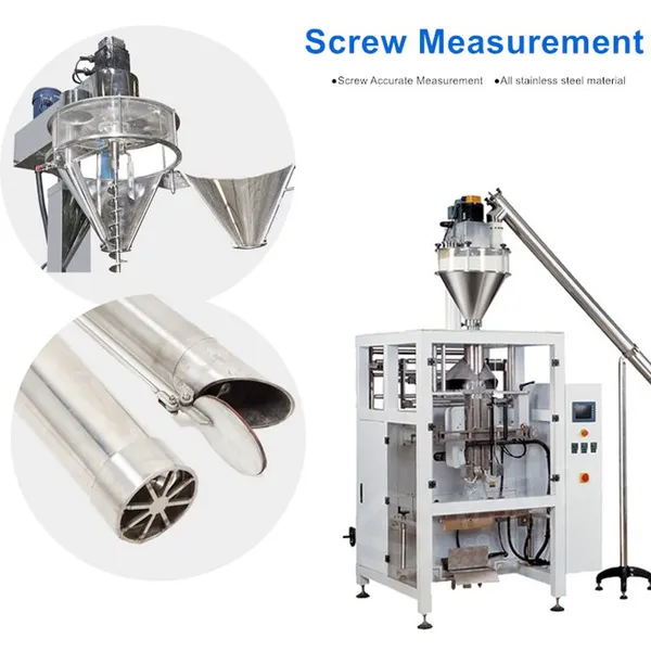 MO-QDMECH Powder Filling Packaging Machine BZ016 Auger Measurement Screw Conveyor VFFS for Milk Flour Powder 500-5000g photo-5