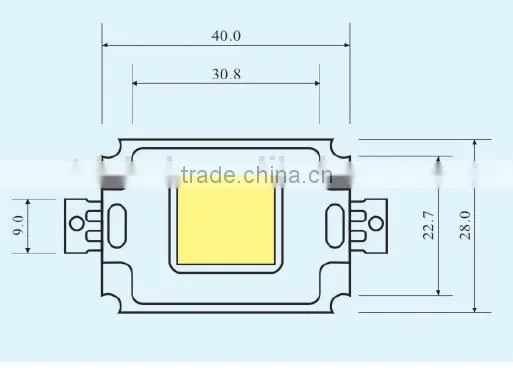12V 30W Projector Led Chip With Glass Lens photo-2