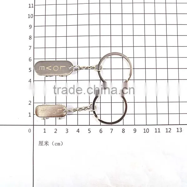 Fashion Jewelry 2015 Steel Jewelry Cute Design Couple Keychains photo-4