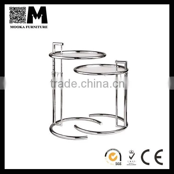 matel material bar furniture Eileen Gray End stainless steel table for sale