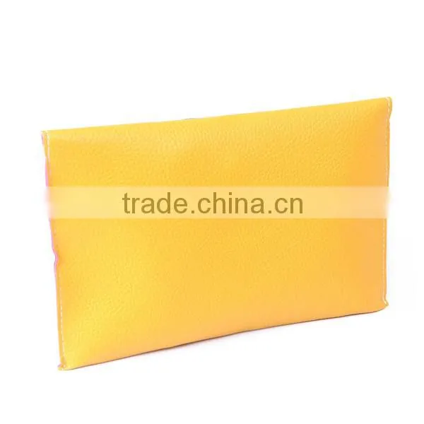 Fashion Yellow Evening Bags Envelope Clutch Crossbody Satchel Purse Leather Lady Bag photo-4