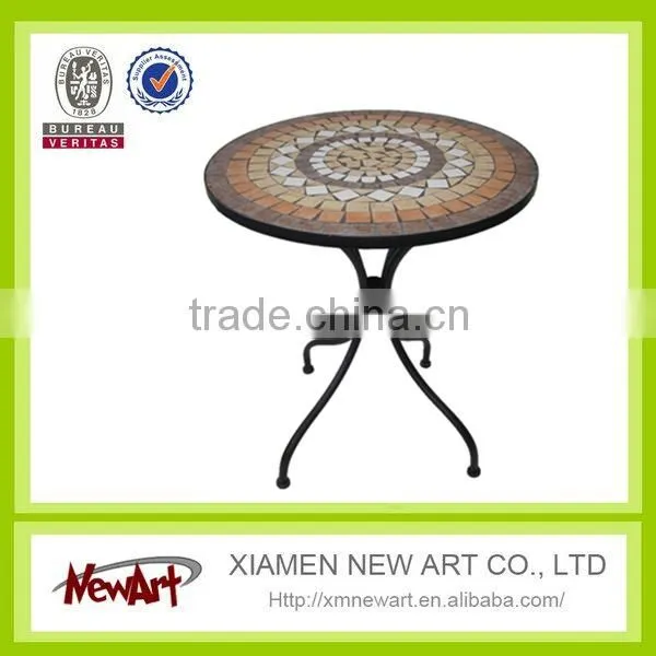 Elegant Design Metal Patio Mosaic Outdoor Furniture Living Room Mosaic Metal Furniture photo-2