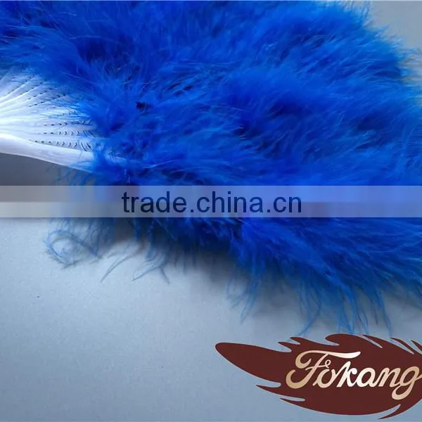 New Products 2016 Arts And Crafts Feather Fans Turkey Marabou Feather Fan For Party Supplies photo-3