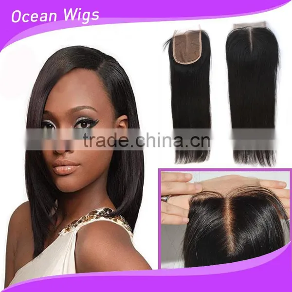 Black Color Top Closure With Lignt Brown Lace Base photo-6