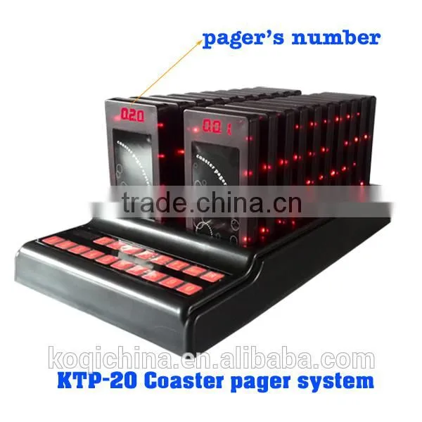 Wireless Coaster Pager System for Restaurant Self-take Meal Service Pager